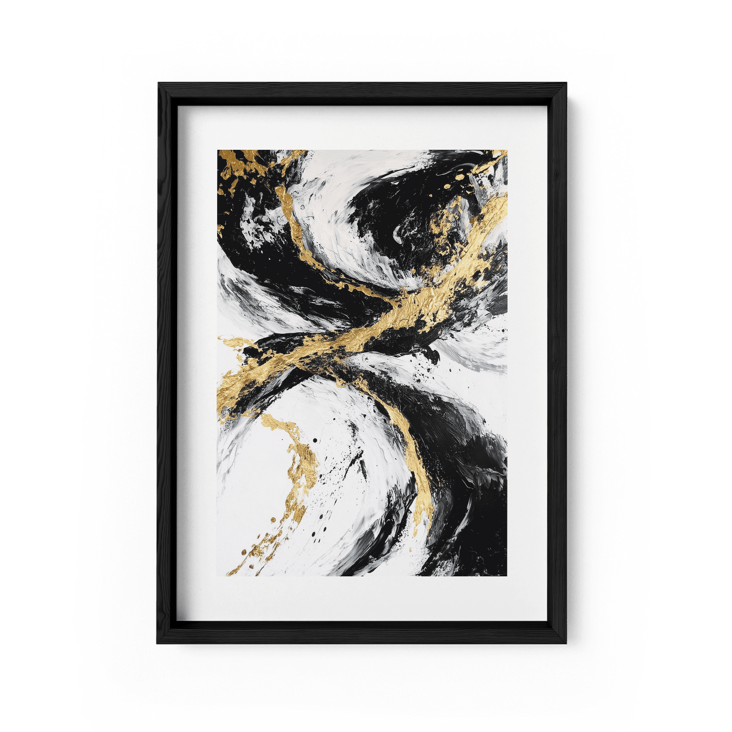 GOLDEN FLUX*Papier*40x60*Papier*Kunstwerk*Masculina.nl