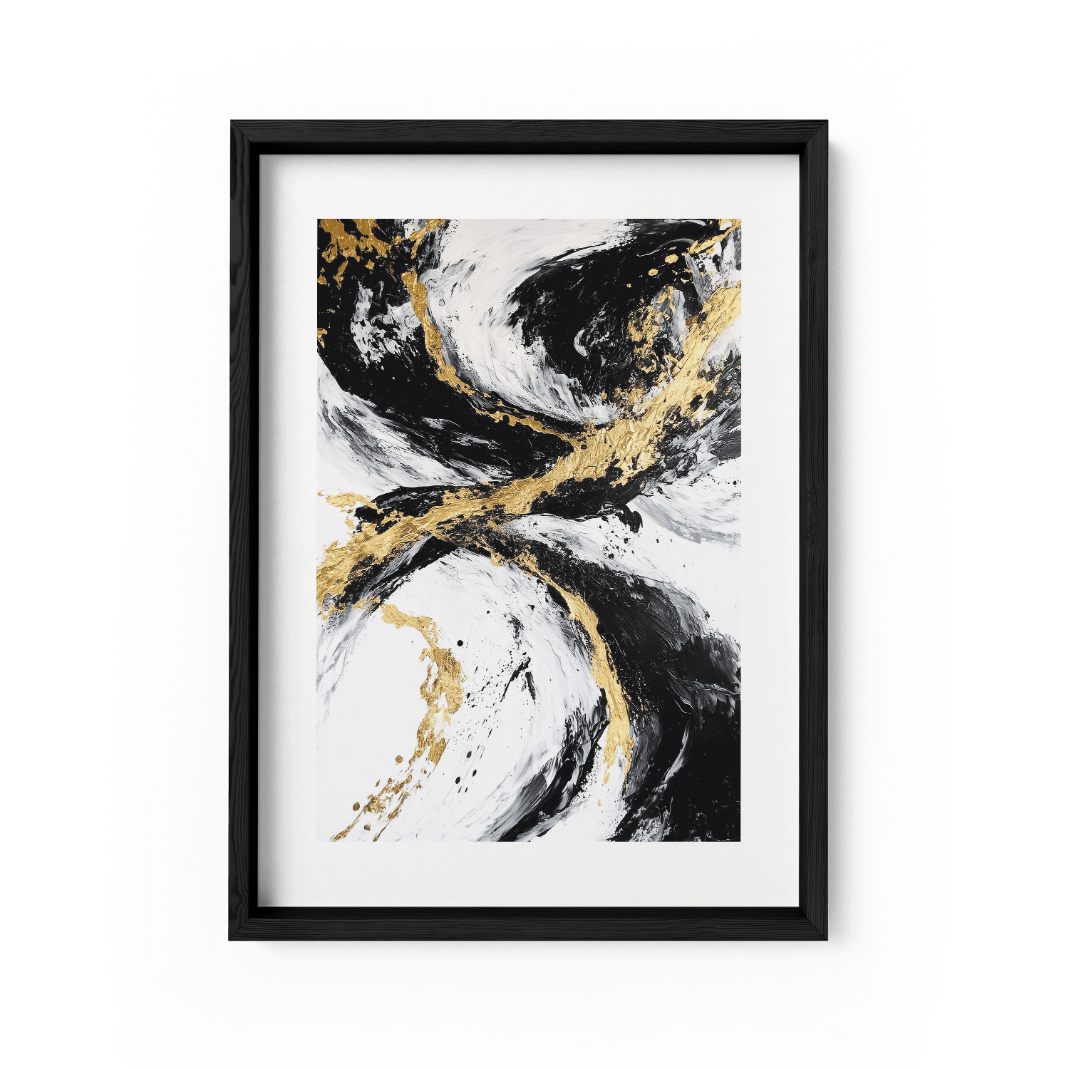 GOLDEN FLUX*Papier*40x60*Papier*Kunstwerk*Masculina.nl