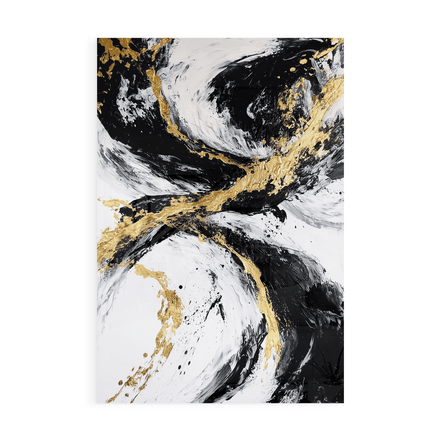 GOLDEN FLUX*Plexiglas*40x60*Plexiglas*Kunstwerk*Masculina.nl