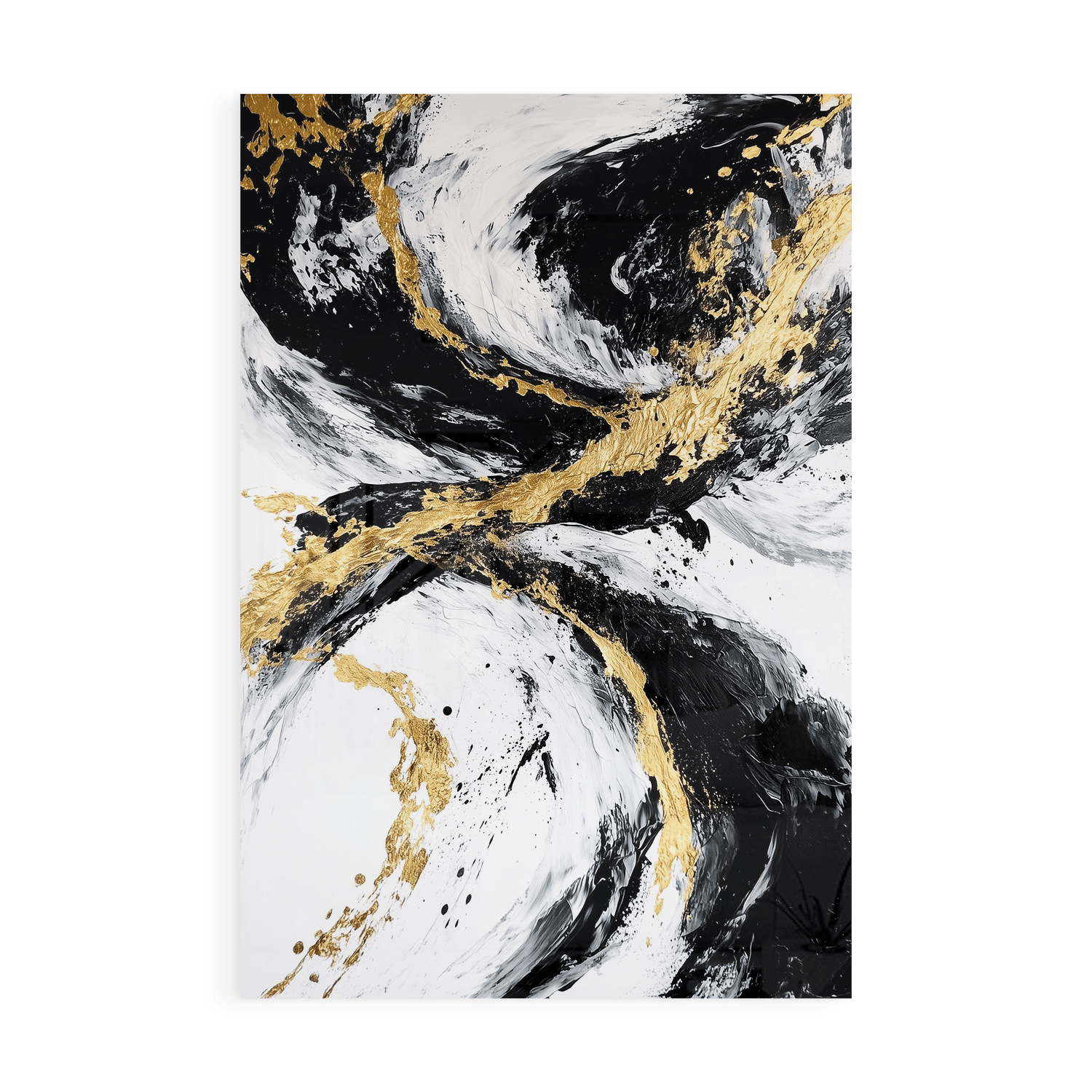 GOLDEN FLUX*Plexiglas*40x60*Plexiglas*Kunstwerk*Masculina.nl