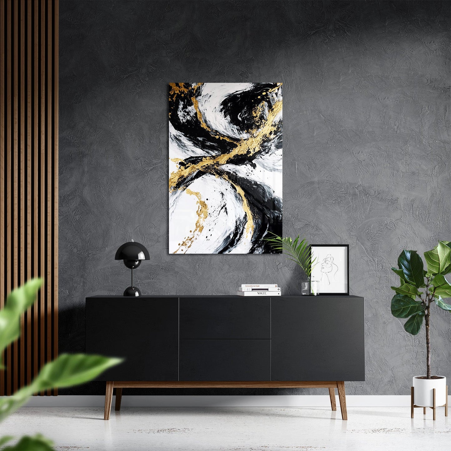 GOLDEN FLUX*Plexiglas*40x60*Plexiglas*Kunstwerk*Masculina.nl