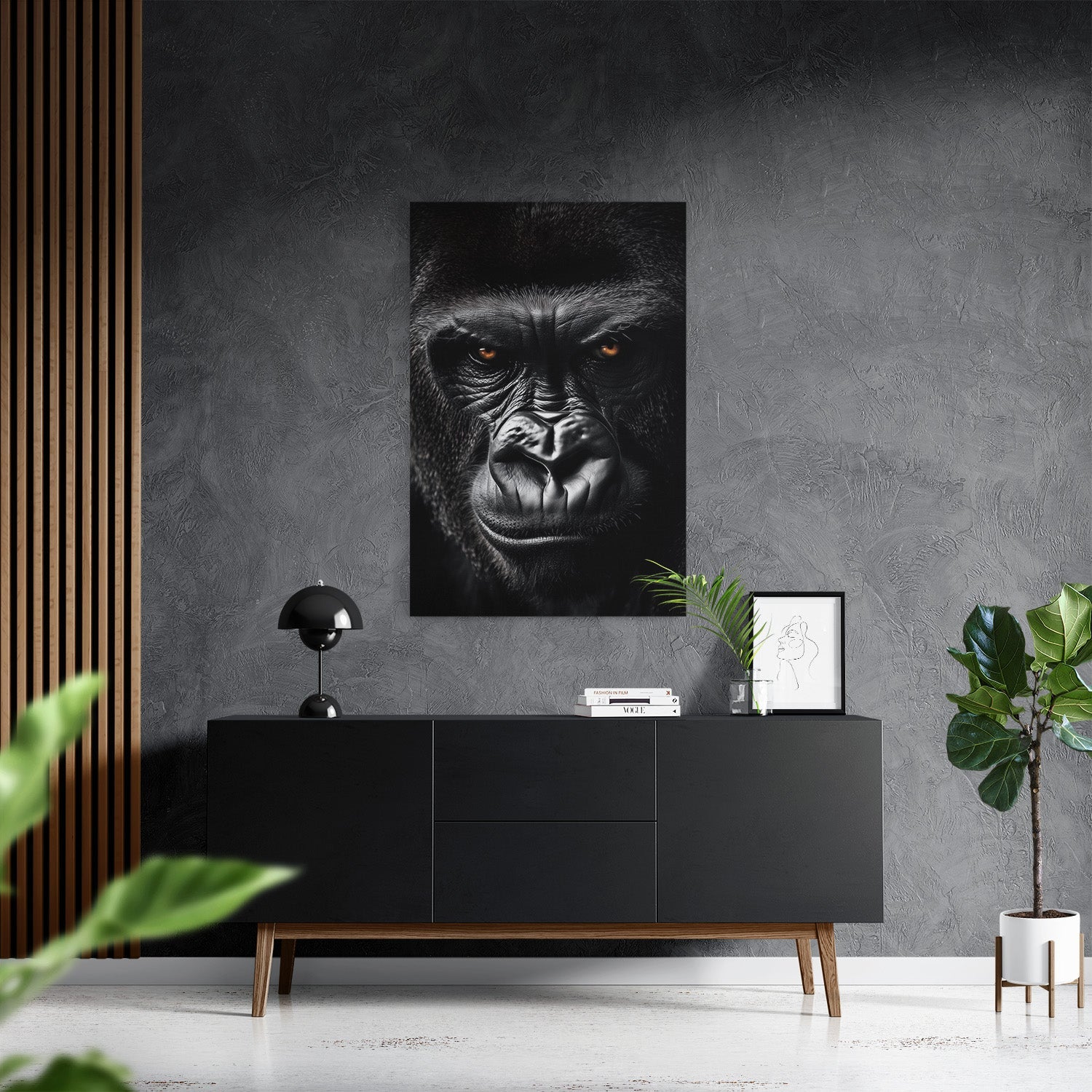 GRUMPY GORILLA*Canvas*40x60*Canvas*Kunstwerk*Masculina.nl