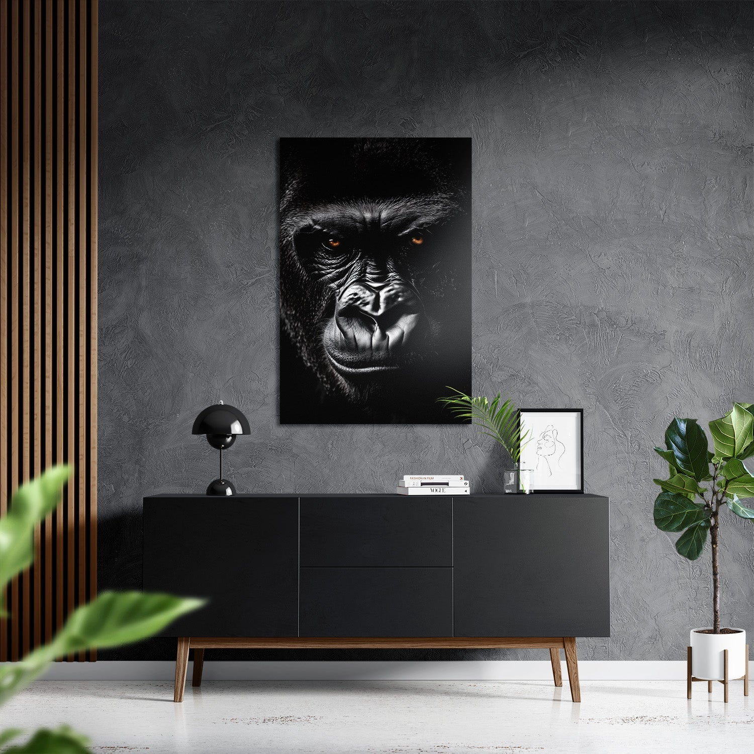 GRUMPY GORILLA*Dibond*40x60*Dibond*Kunstwerk*Masculina.nl