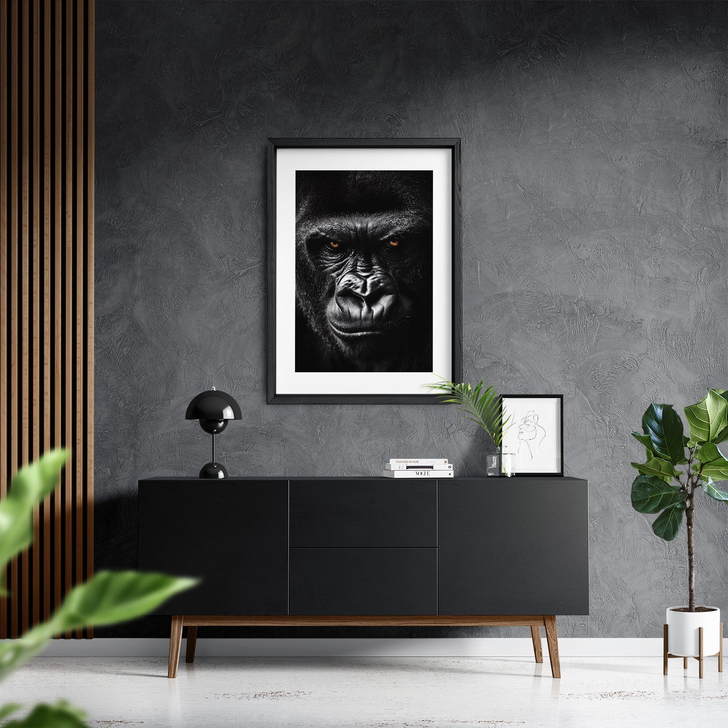 GRUMPY GORILLA*Papier*40x60*Papier*Kunstwerk*Masculina.nl