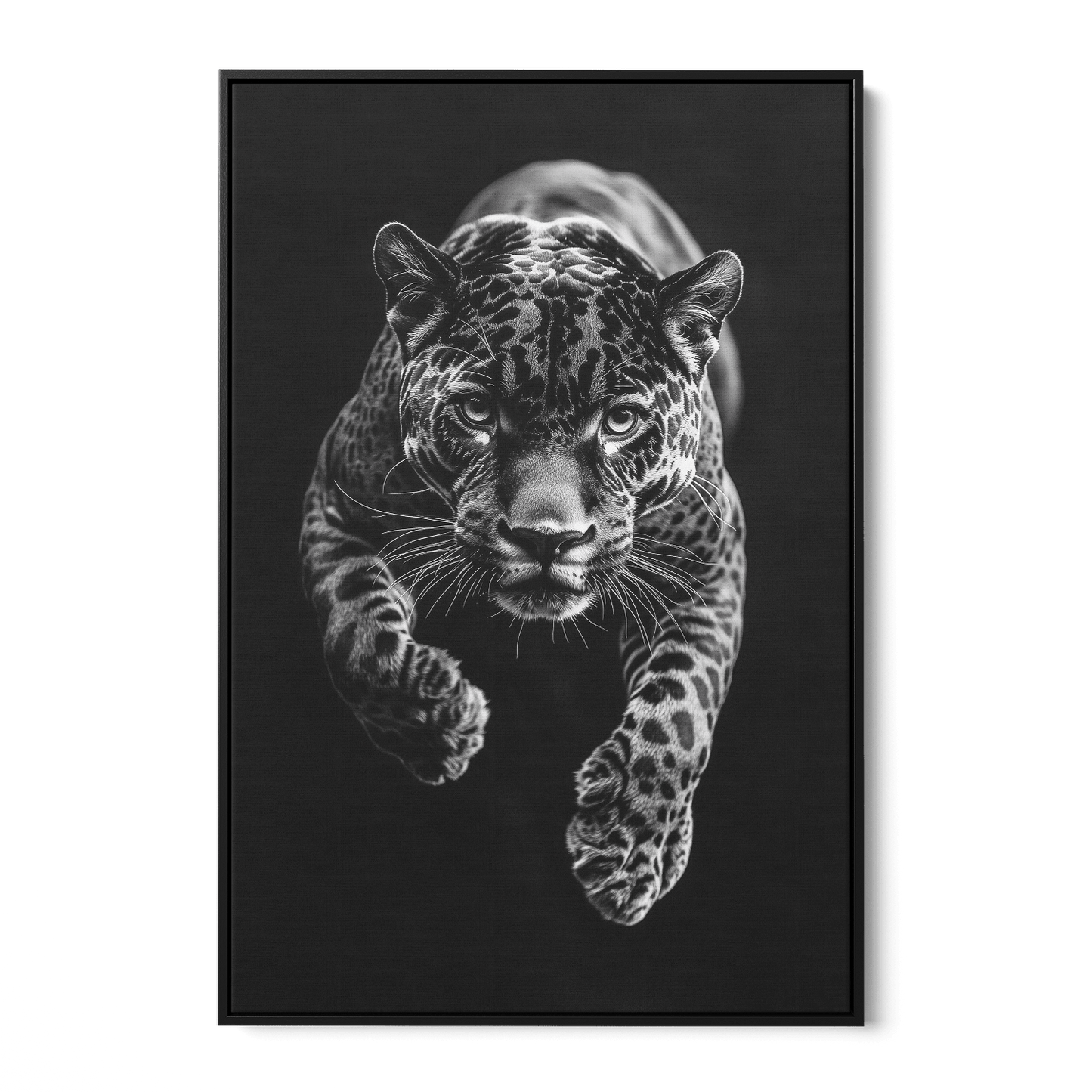 JUMPING JAGUAR*Canvas*40x60*Baklijst*Kunstwerk*Masculina.nl