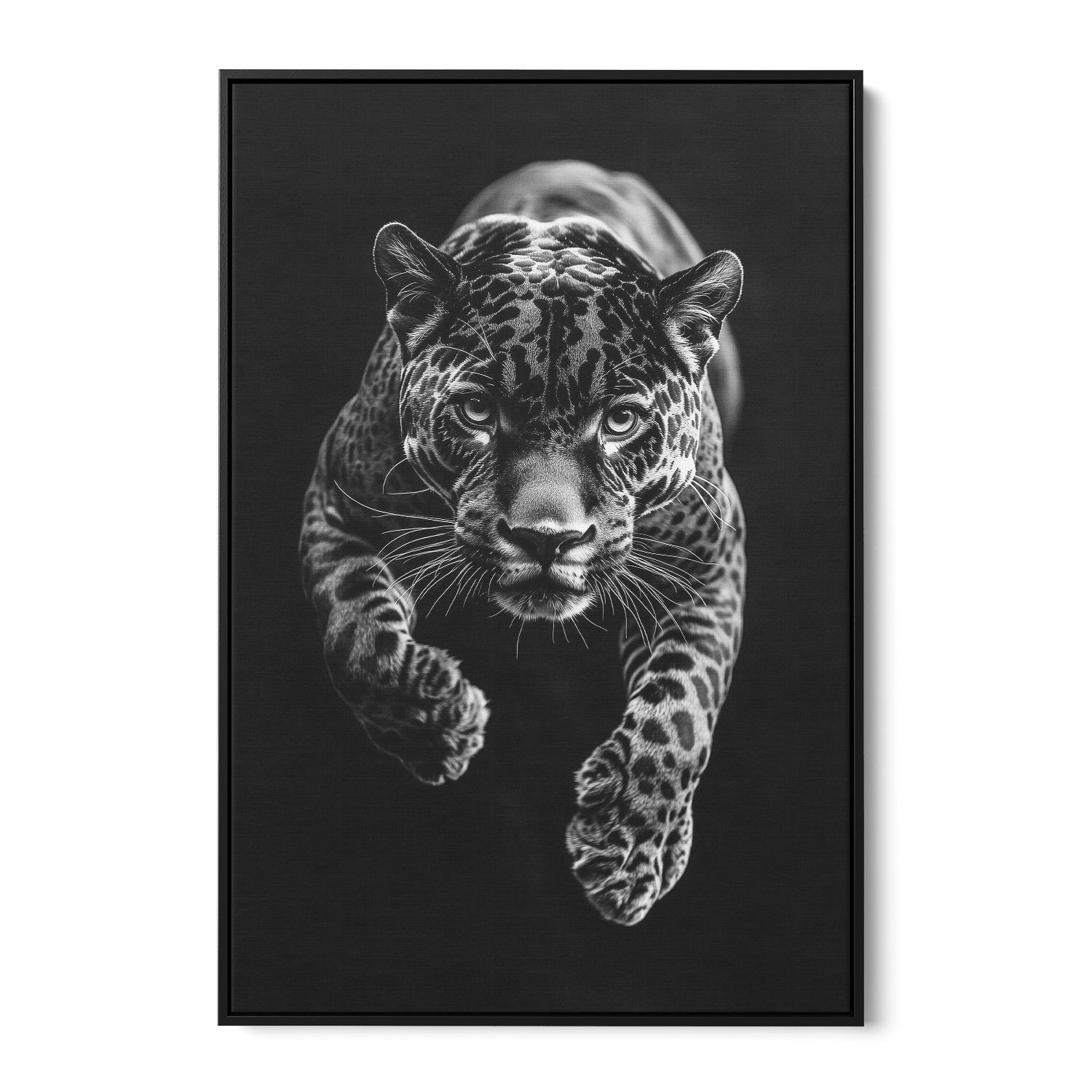 JUMPING JAGUAR*Canvas*40x60*Baklijst*Kunstwerk*Masculina.nl