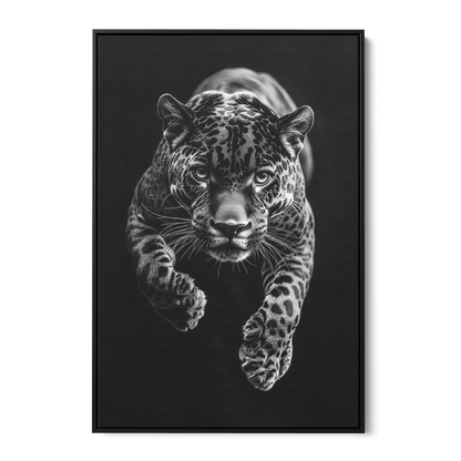 JUMPING JAGUAR*Canvas*40x60*Baklijst*Kunstwerk*Masculina.nl