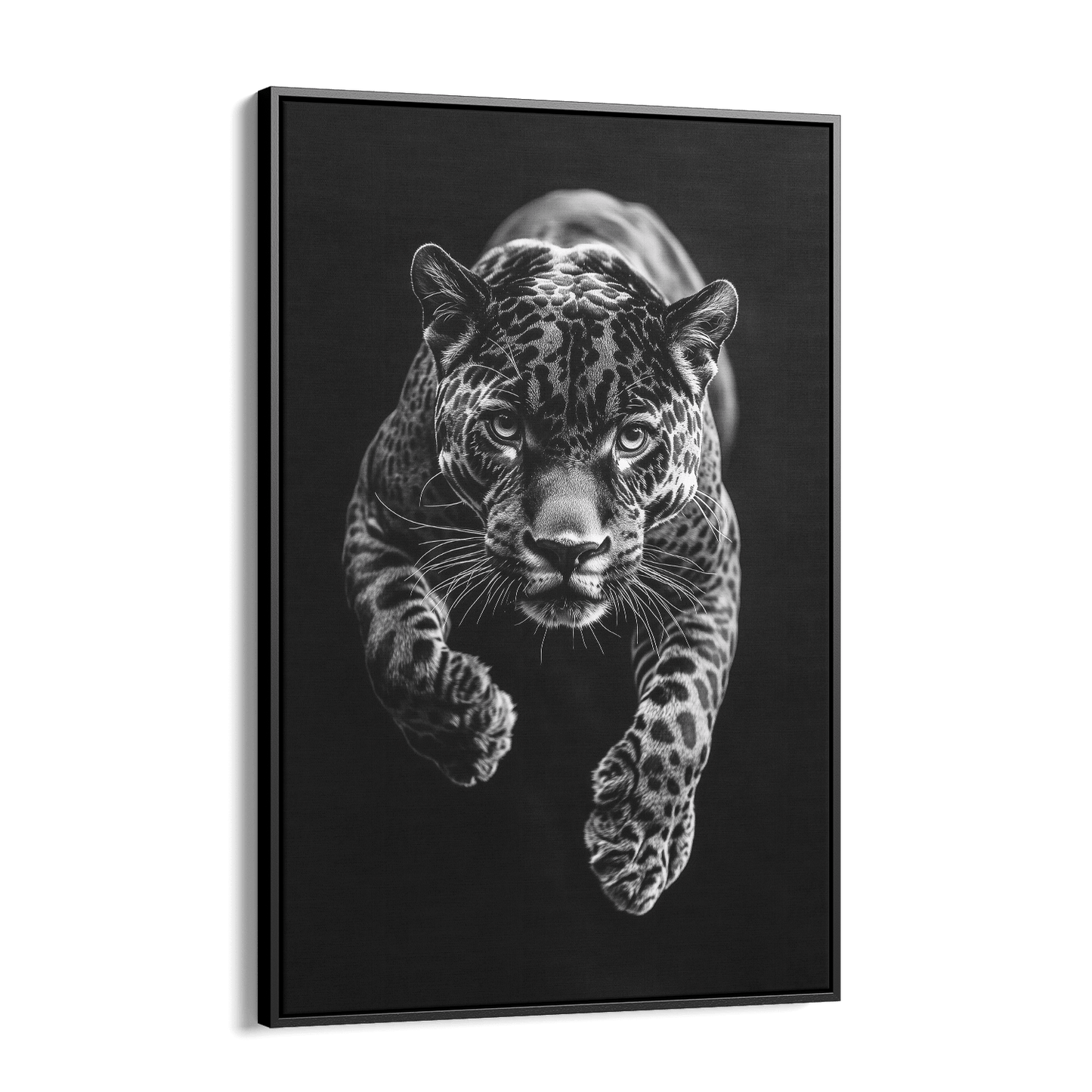 JUMPING JAGUAR*Canvas*40x60*Baklijst*Kunstwerk*Masculina.nl