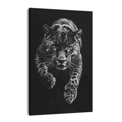 JUMPING JAGUAR*Canvas*40x60*Canvas*Kunstwerk*Masculina.nl