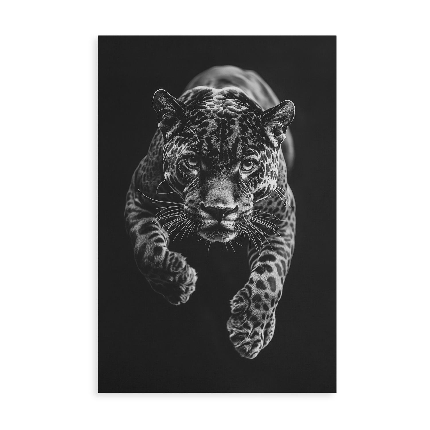 JUMPING JAGUAR*Canvas*40x60*Canvas*Kunstwerk*Masculina.nl