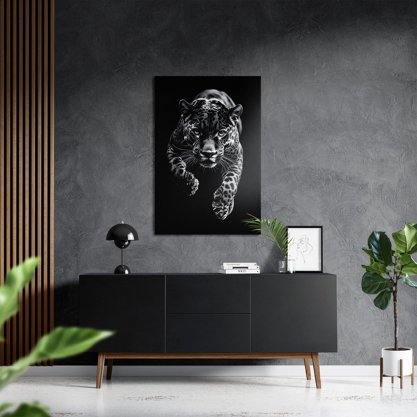 JUMPING JAGUAR*Dibond*40x60*Dibond*Kunstwerk*Masculina.nl