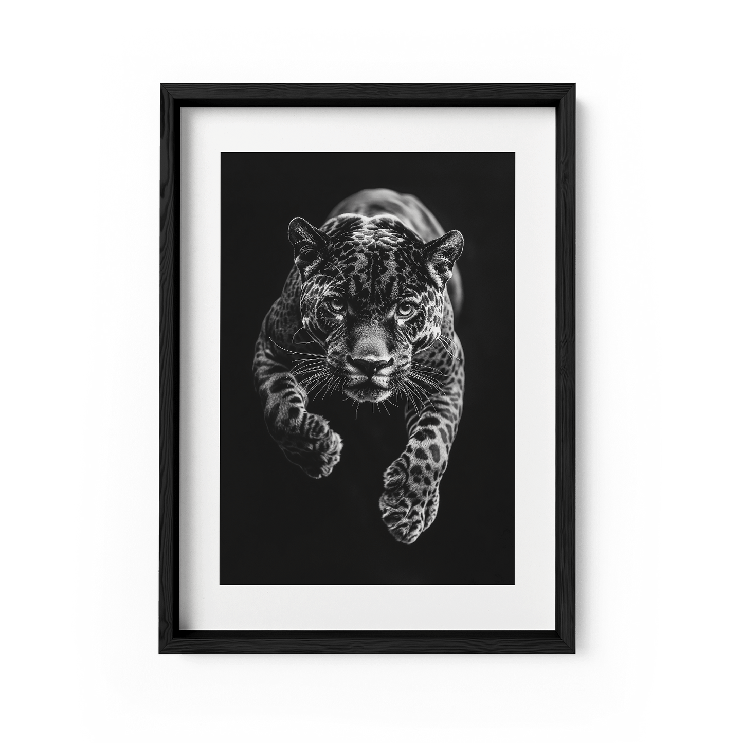 JUMPING JAGUAR*Papier*40x60*Papier*Kunstwerk*Masculina.nl