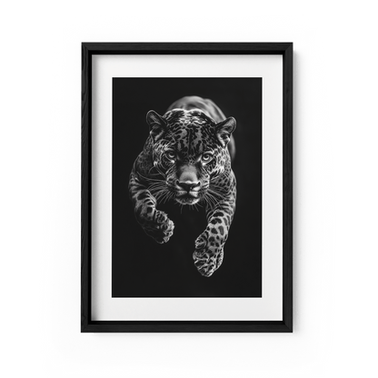 JUMPING JAGUAR*Papier*40x60*Papier*Kunstwerk*Masculina.nl