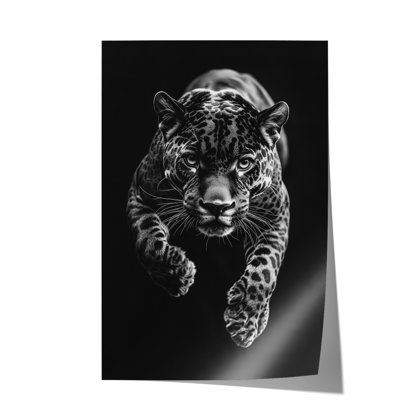 JUMPING JAGUAR*Papier*40x60*Papier*Kunstwerk*Masculina.nl
