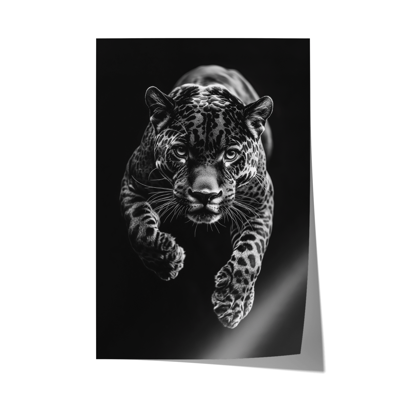 JUMPING JAGUAR*Papier*40x60*Papier*Kunstwerk*Masculina.nl