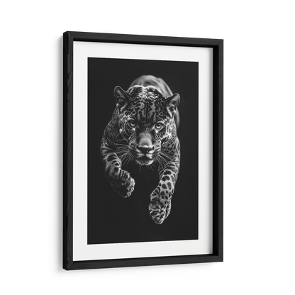 JUMPING JAGUAR*Papier*40x60*Papier*Kunstwerk*Masculina.nl