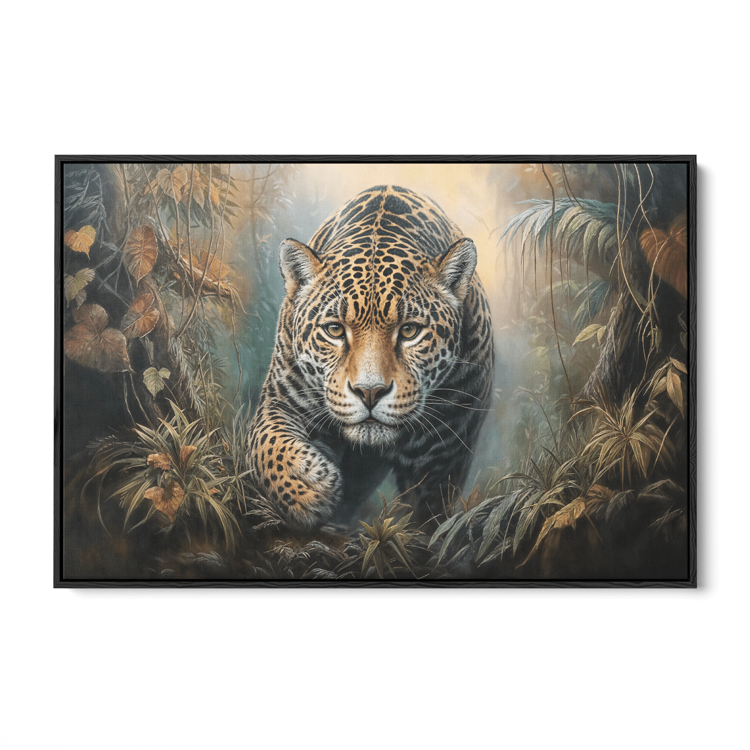 JUNGLE JAGUAR*Canvas*60x40*Baklijst*Kunstwerk*Masculina.nl