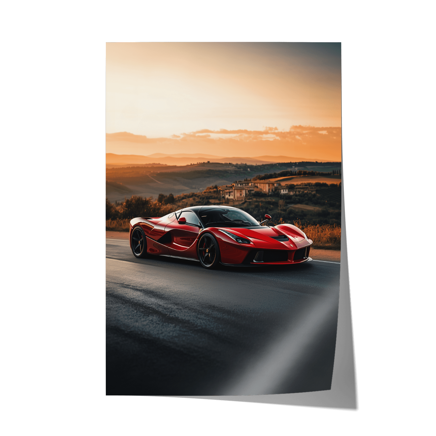 LA FERRARI x ITALY*Papier*40x60*Papier*Kunstwerk*Masculina.nl