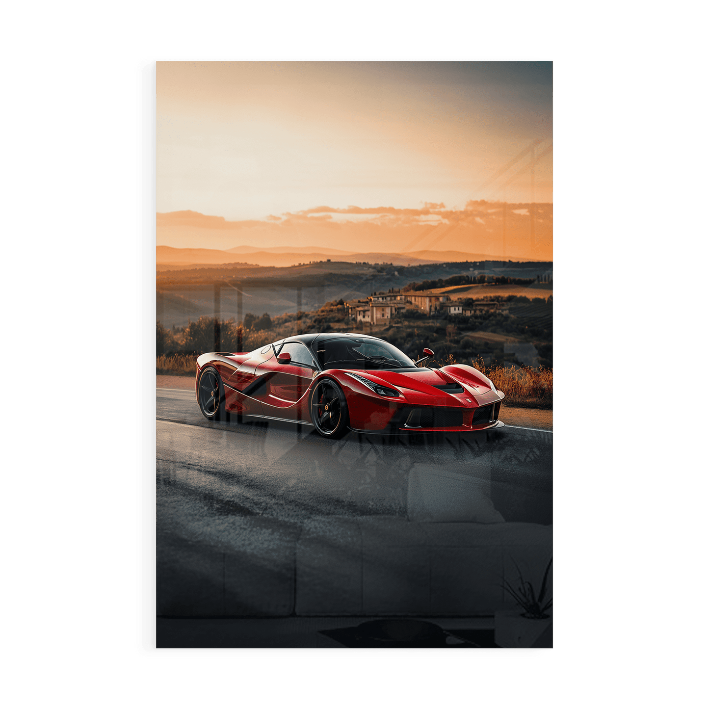 LA FERRARI x ITALY*Plexiglas*40x60*Plexiglas*Kunstwerk*Masculina.nl