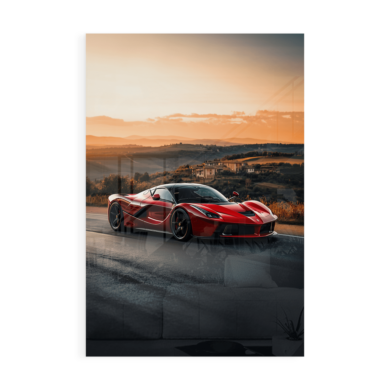 LA FERRARI x ITALY*Plexiglas*40x60*Plexiglas*Kunstwerk*Masculina.nl