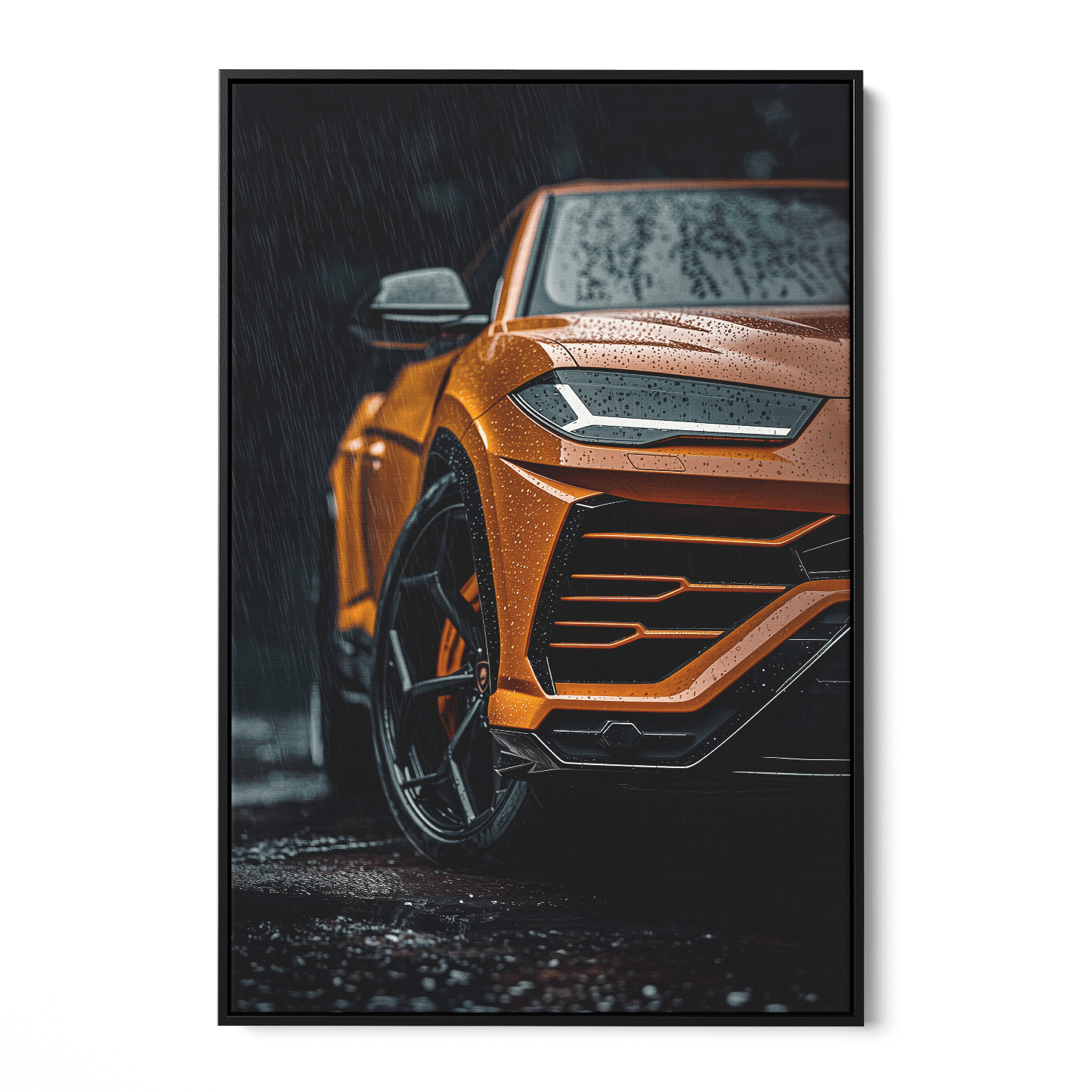 LAMBORGHINI URUS x RAIN*Canvas*40x60*Baklijst*Kunstwerk*Masculina.nl