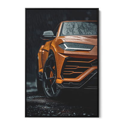LAMBORGHINI URUS x RAIN*Canvas*40x60*Baklijst*Kunstwerk*Masculina.nl