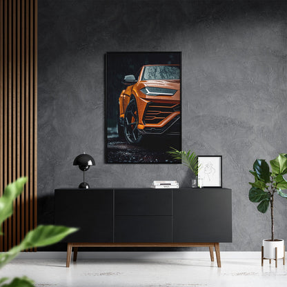 LAMBORGHINI URUS x RAIN*Canvas*40x60*Baklijst*Kunstwerk*Masculina.nl