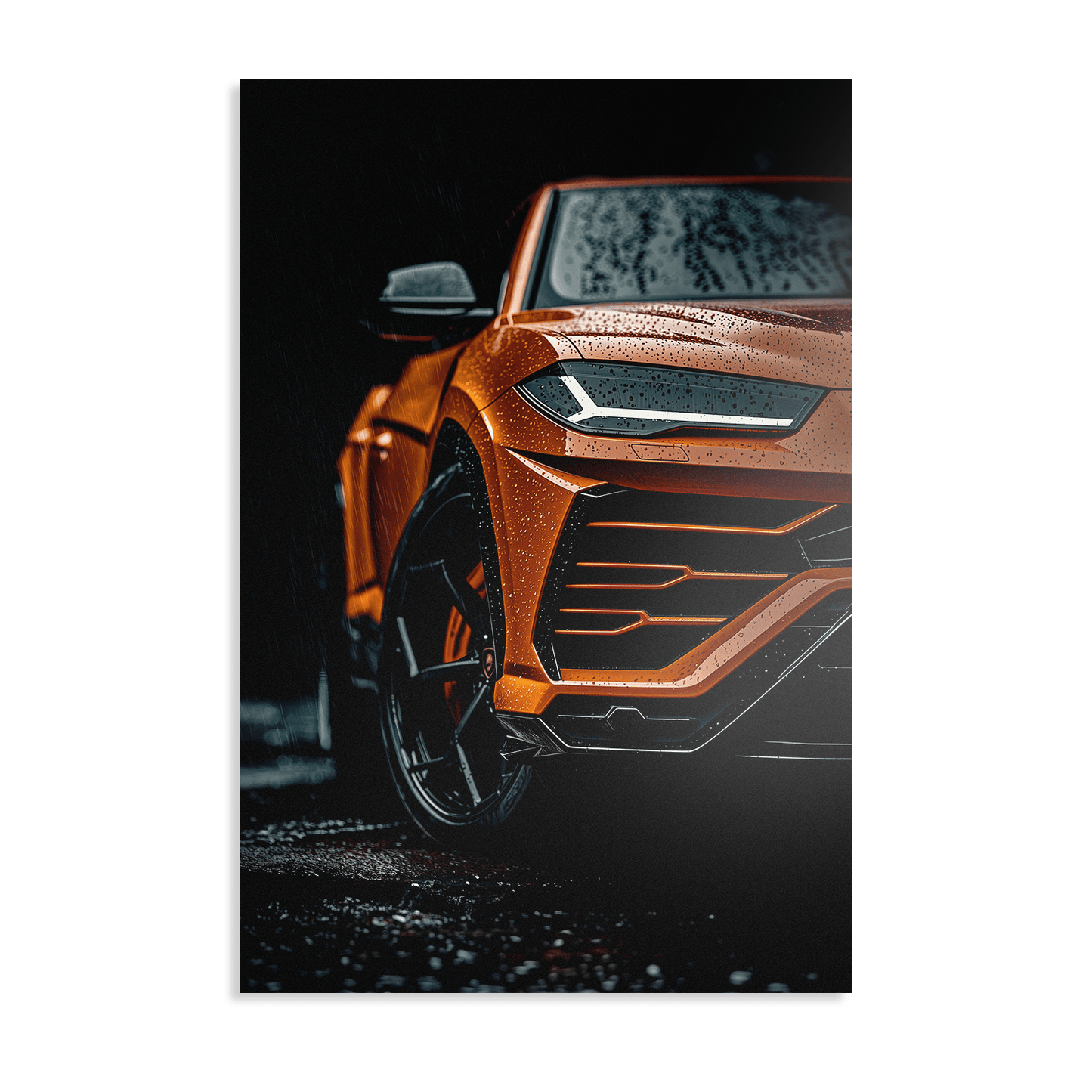 LAMBORGHINI URUS x RAIN*Dibond*40x60*Dibond*Kunstwerk*Masculina.nl