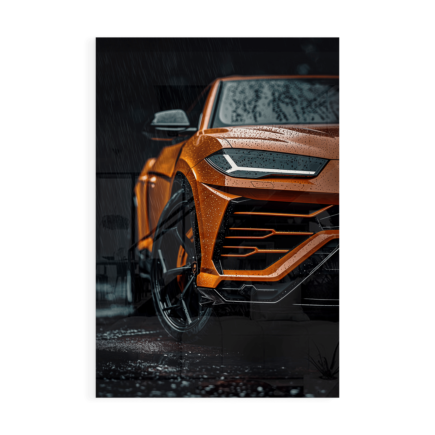 LAMBORGHINI URUS x RAIN*Plexiglas*40x60*Plexiglas*Kunstwerk*Masculina.nl