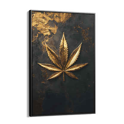 LEAF OF GOLD*Canvas*40x60*Baklijst*Kunstwerk*Masculina.nl