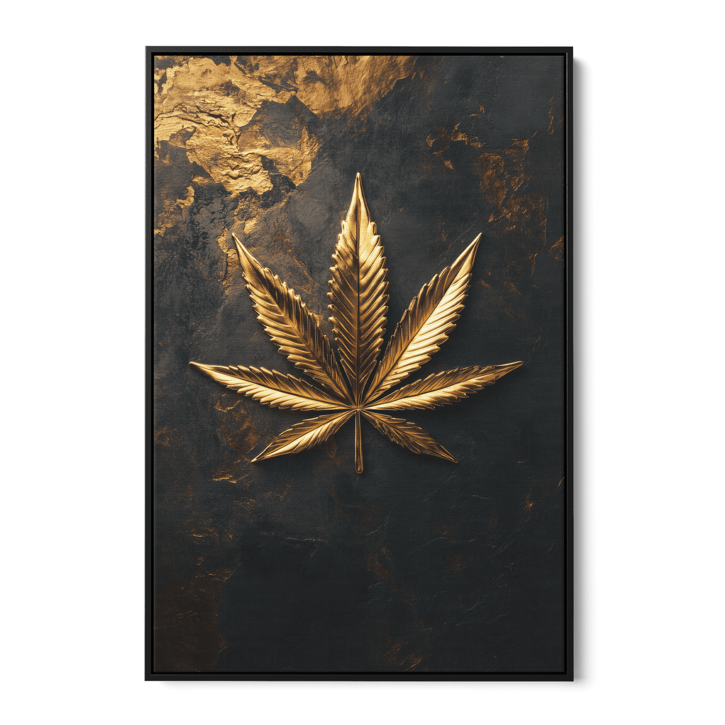 LEAF OF GOLD*Canvas*40x60*Baklijst*Kunstwerk*Masculina.nl