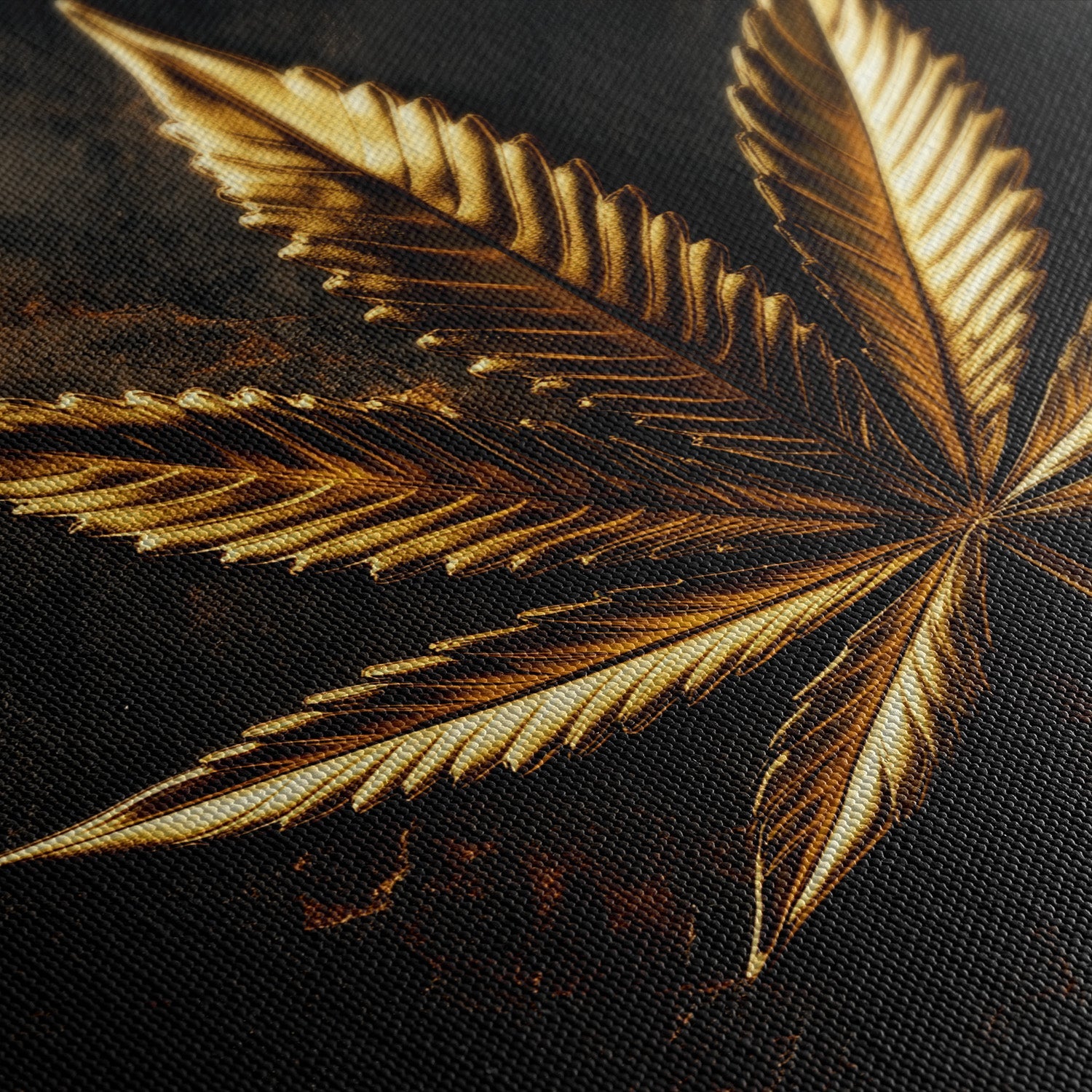 LEAF OF GOLD*Canvas*40x60*Canvas*Kunstwerk*Masculina.nl