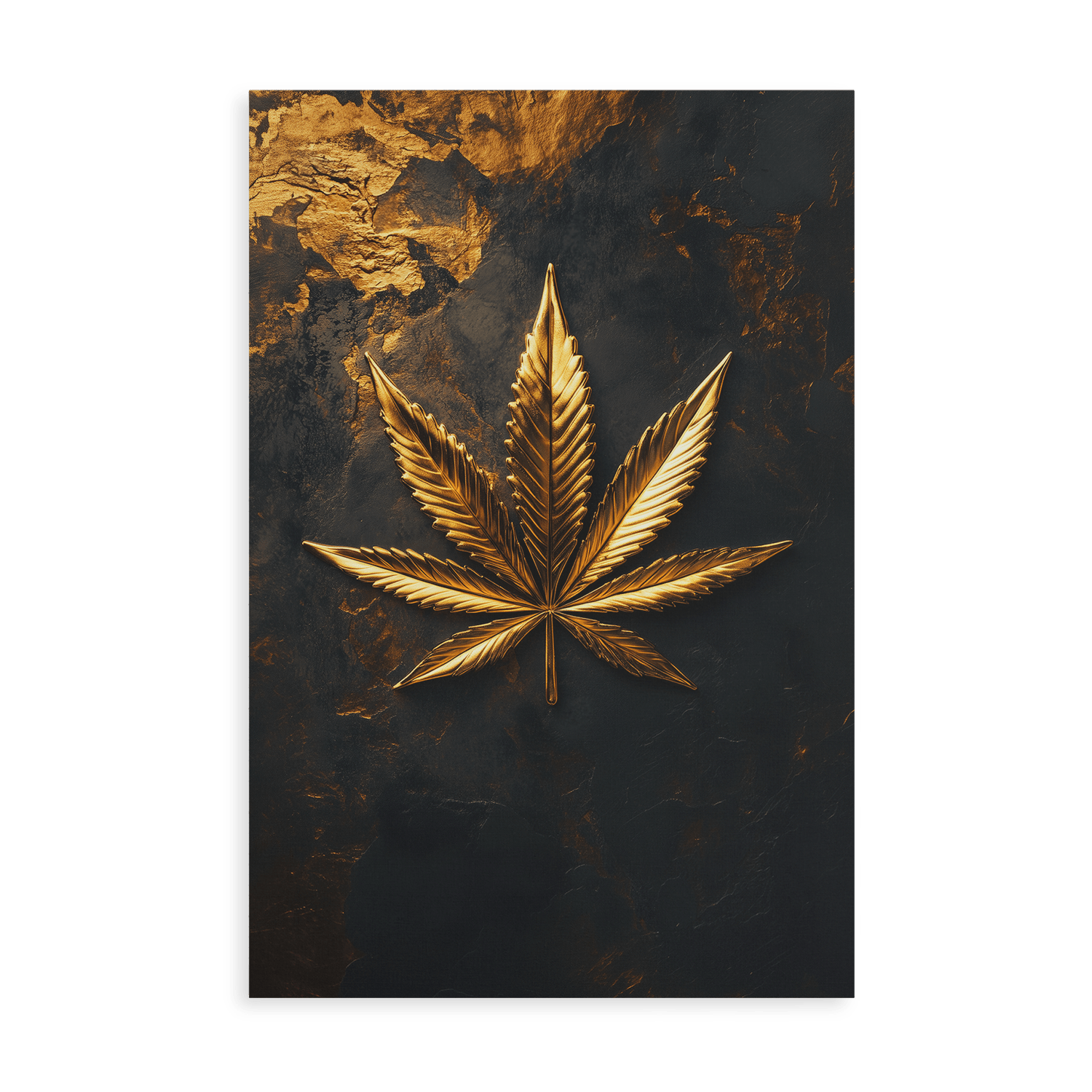LEAF OF GOLD*Canvas*40x60*Canvas*Kunstwerk*Masculina.nl