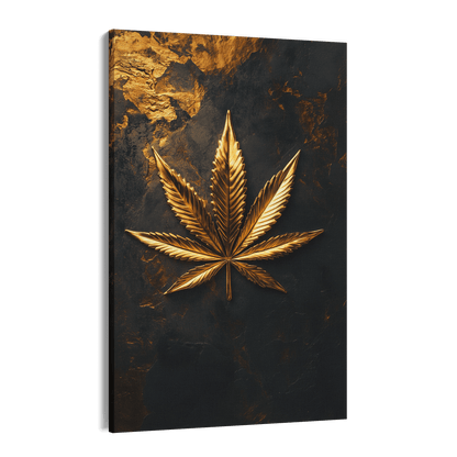 LEAF OF GOLD*Canvas*40x60*Canvas*Kunstwerk*Masculina.nl