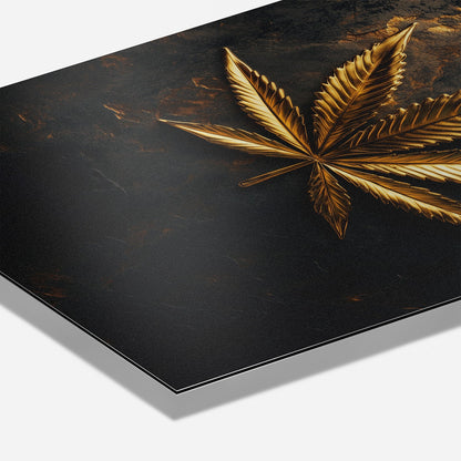 LEAF OF GOLD*Dibond*40x60*Dibond*Kunstwerk*Masculina.nl