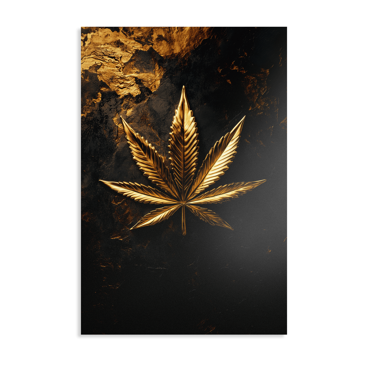 LEAF OF GOLD*Dibond*40x60*Dibond*Kunstwerk*Masculina.nl