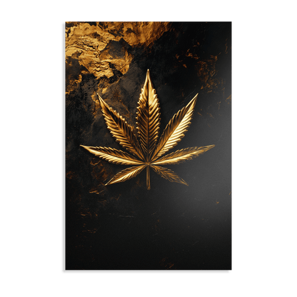 LEAF OF GOLD*Dibond*40x60*Dibond*Kunstwerk*Masculina.nl