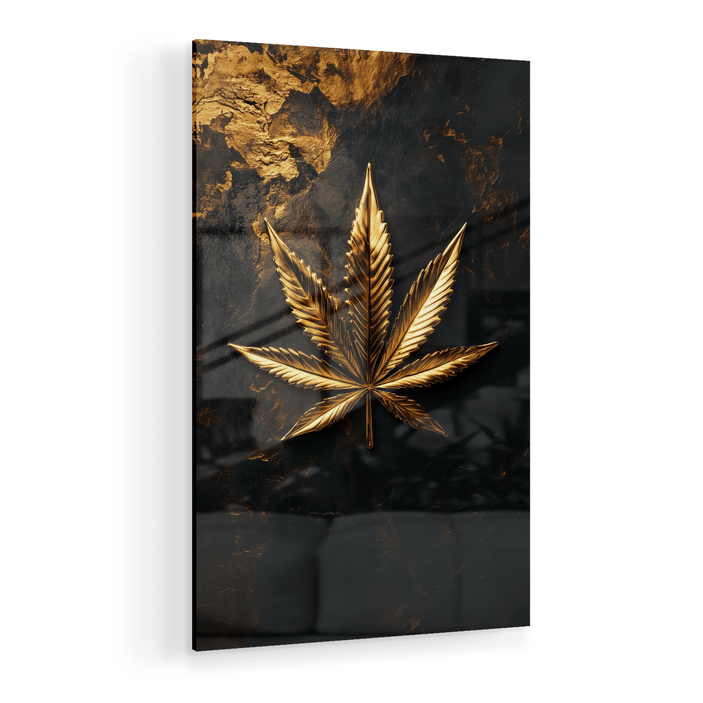LEAF OF GOLD*Plexiglas*40x60*Plexiglas*Kunstwerk*Masculina.nl