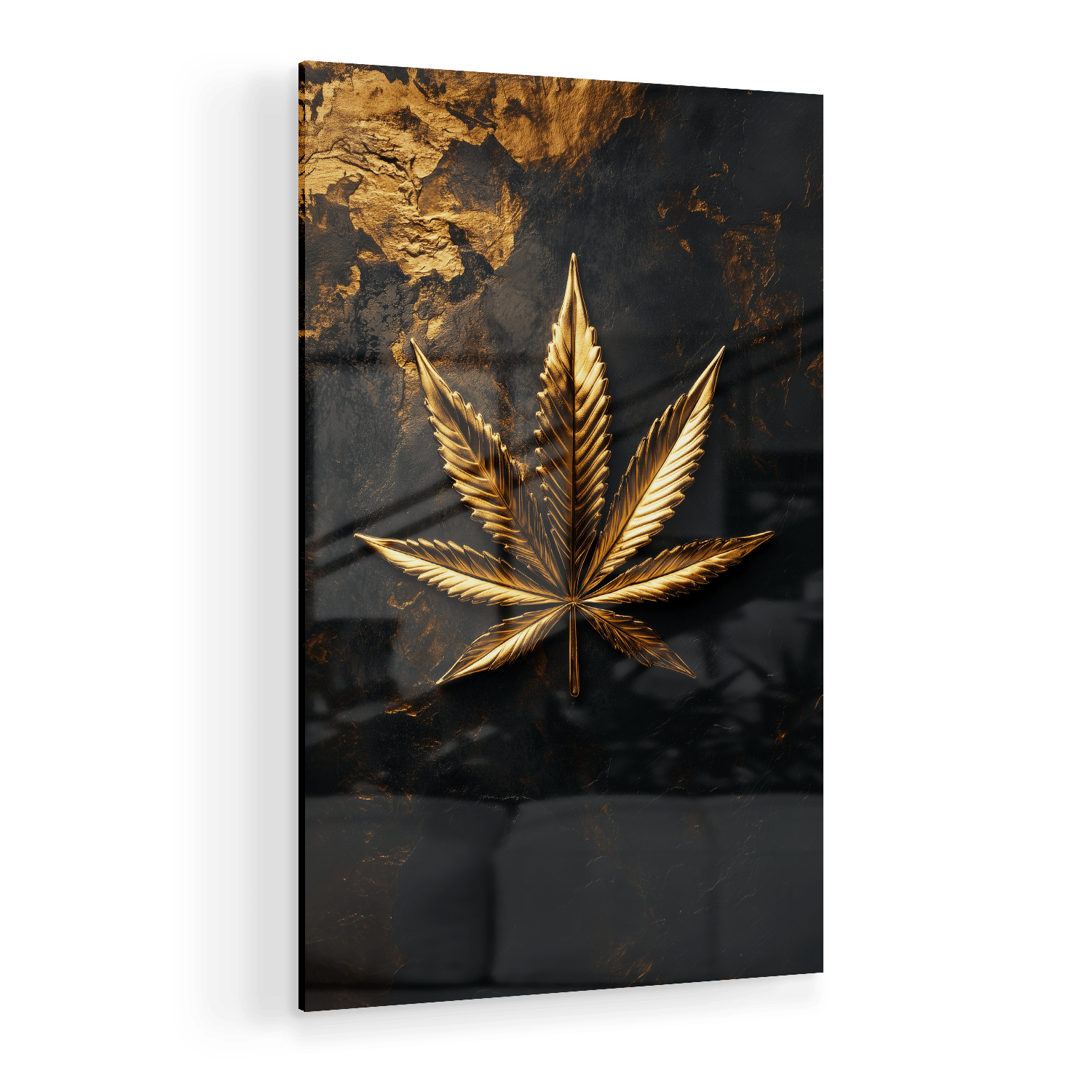 LEAF OF GOLD*Plexiglas*40x60*Plexiglas*Kunstwerk*Masculina.nl