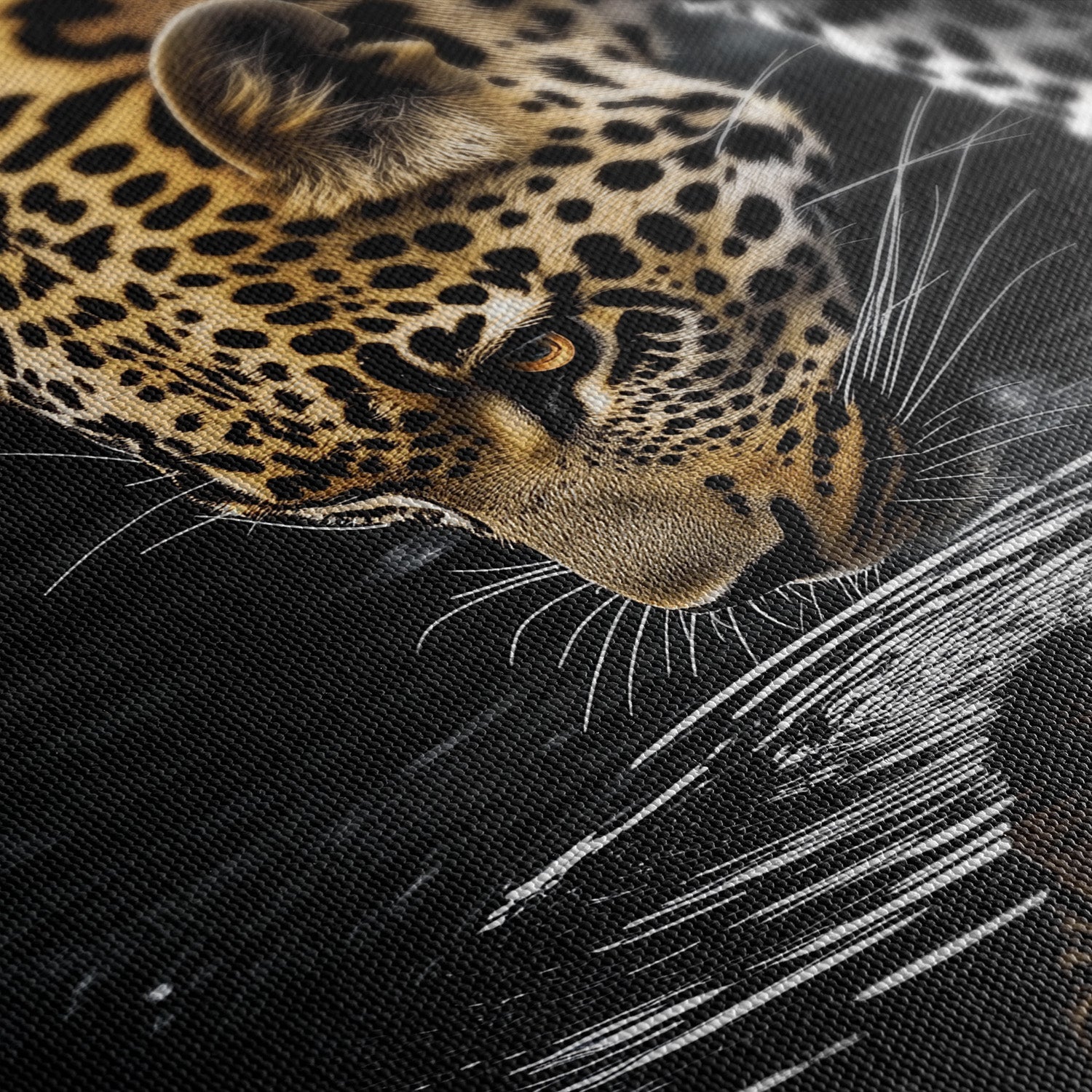 LEOPARD AT WATERSIDE*Canvas*40x60*Canvas*Kunstwerk*Masculina.nl