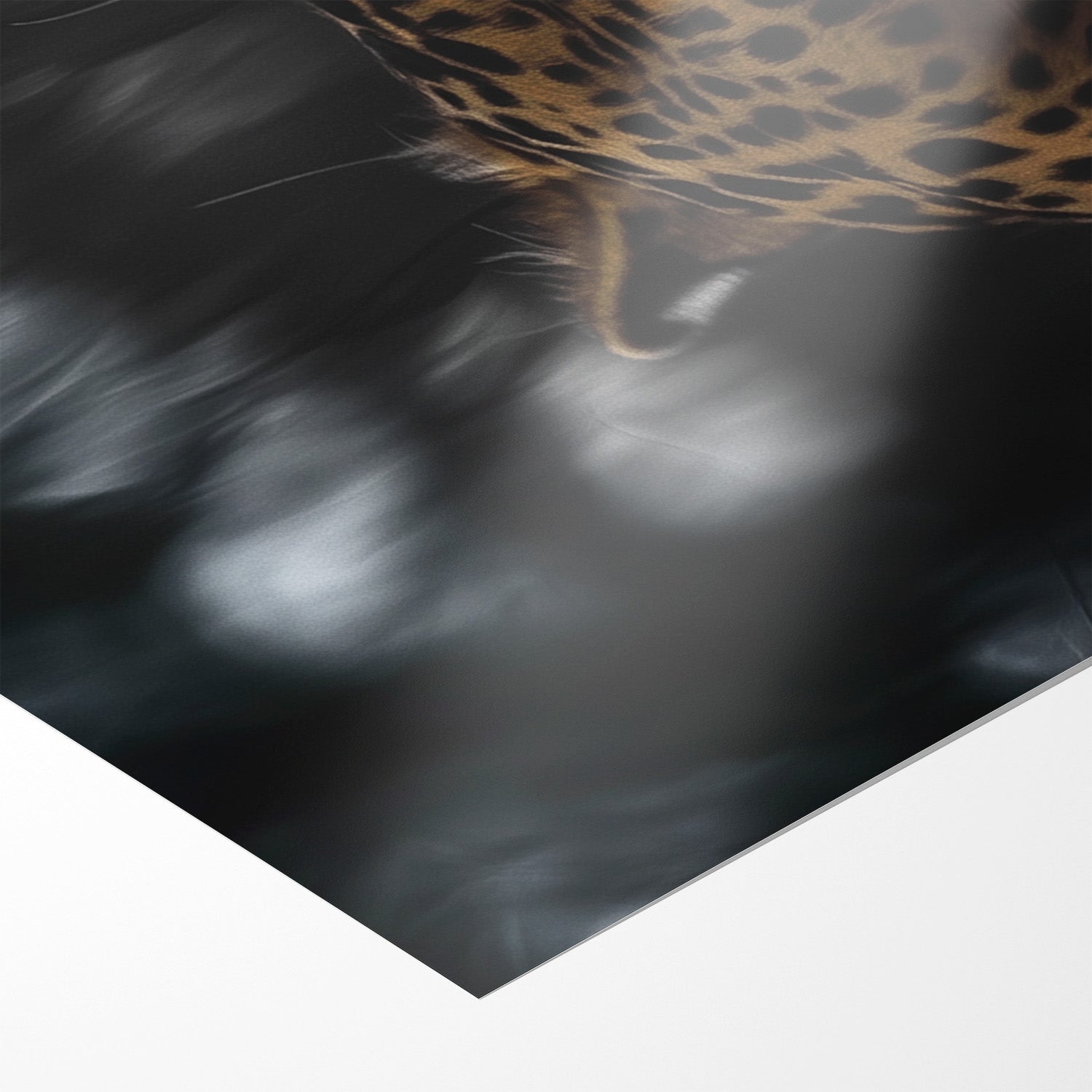 LEOPARD AT WATERSIDE*Papier*40x60*Papier*Kunstwerk*Masculina.nl