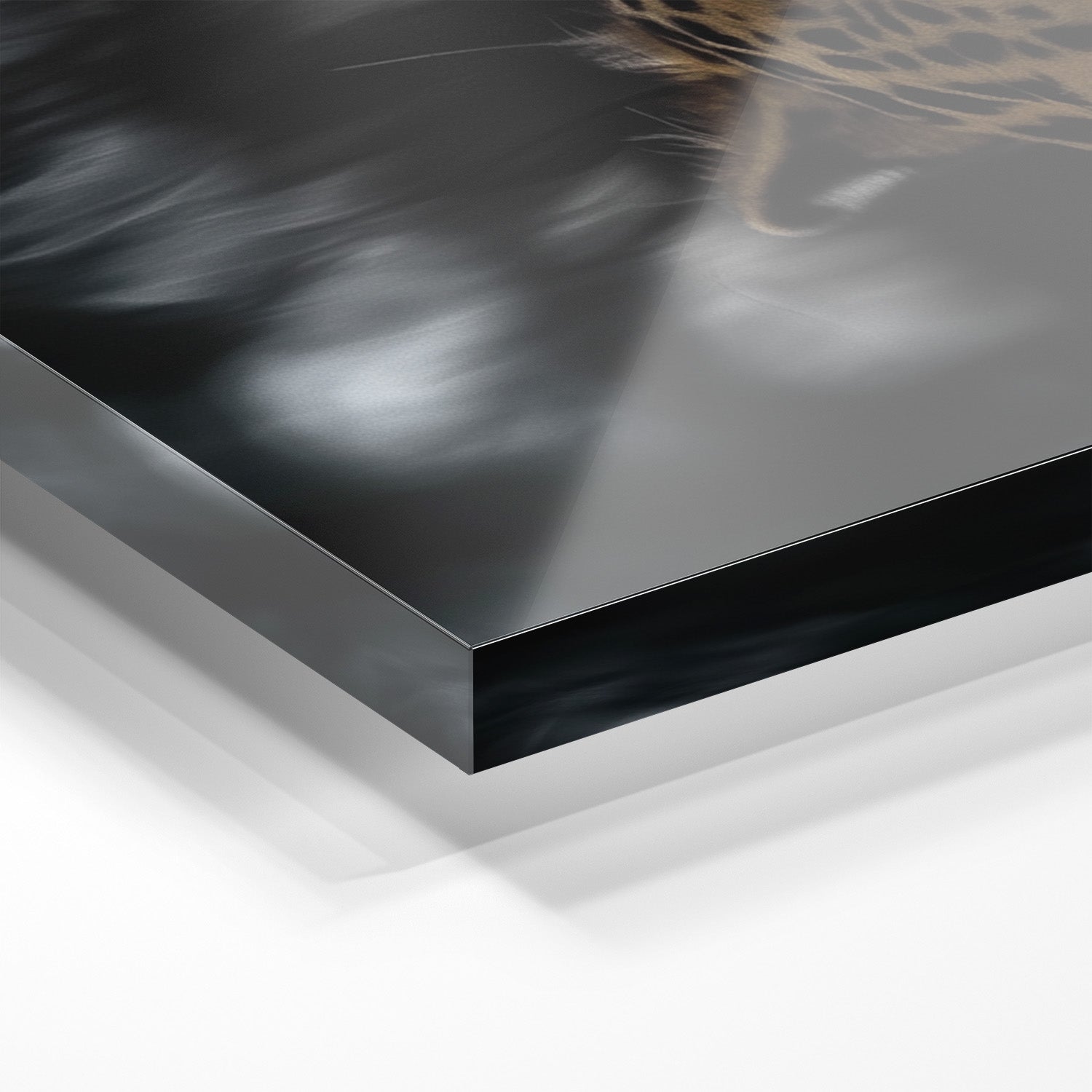 LEOPARD AT WATERSIDE*Plexiglas*40x60*Plexiglas*Kunstwerk*Masculina.nl