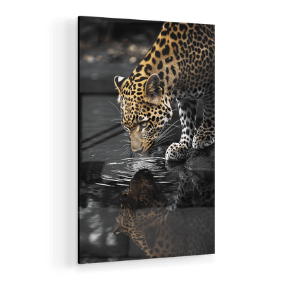 LEOPARD AT WATERSIDE*Plexiglas*40x60*Plexiglas*Kunstwerk*Masculina.nl