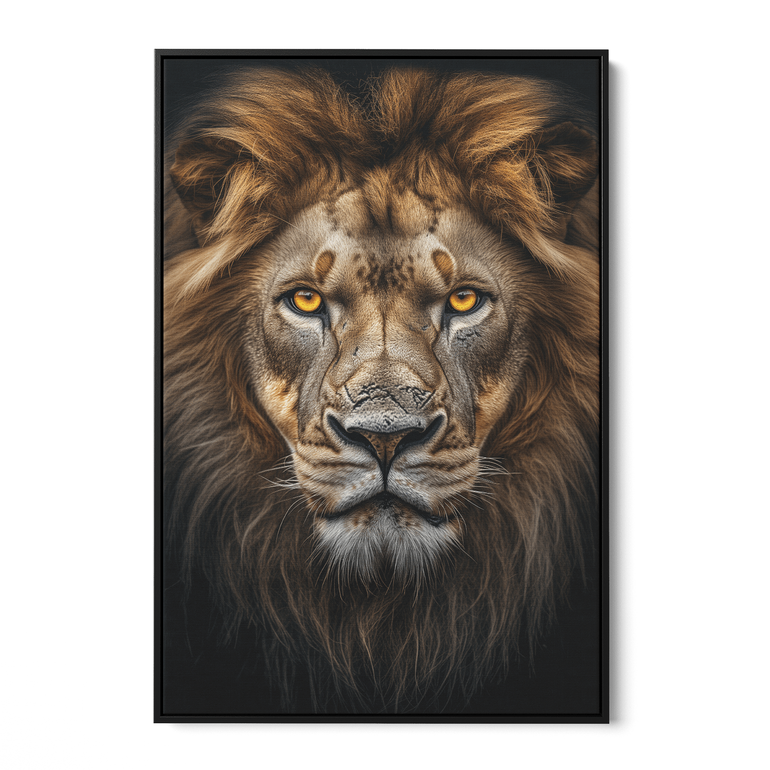 LION PORTRAIT*Canvas*40x60*Baklijst*Kunstwerk*Masculina.nl