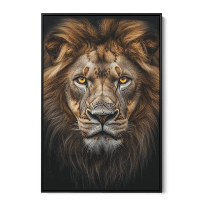 LION PORTRAIT*Canvas*40x60*Baklijst*Kunstwerk*Masculina.nl