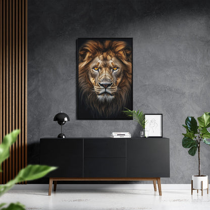 LION PORTRAIT*Canvas*40x60*Baklijst*Kunstwerk*Masculina.nl