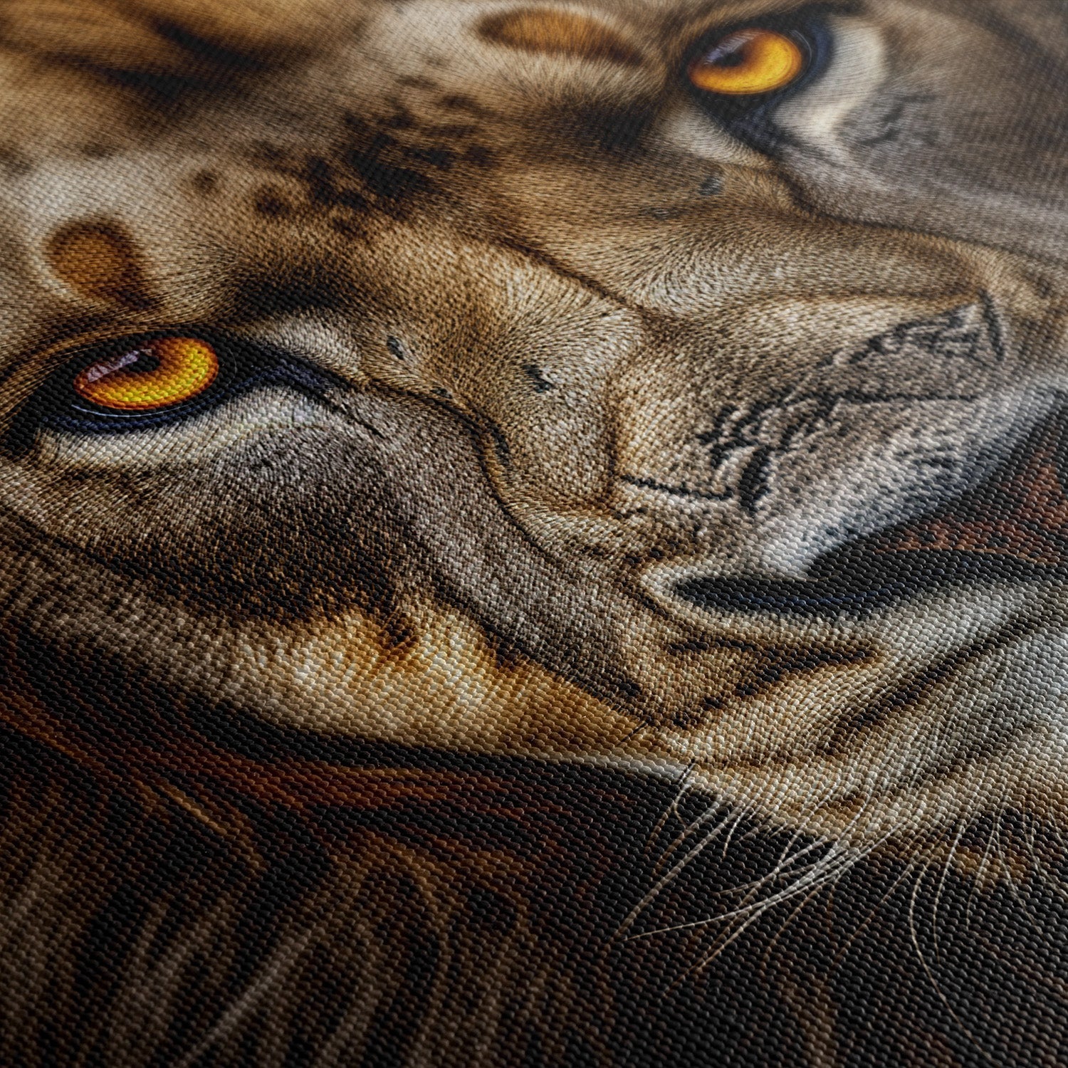 LION PORTRAIT*Canvas*40x60*Canvas*Kunstwerk*Masculina.nl