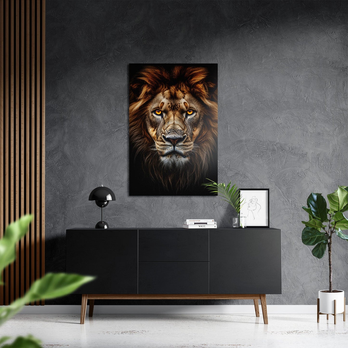 LION PORTRAIT*Dibond*40x60*Dibond*Kunstwerk*Masculina.nl