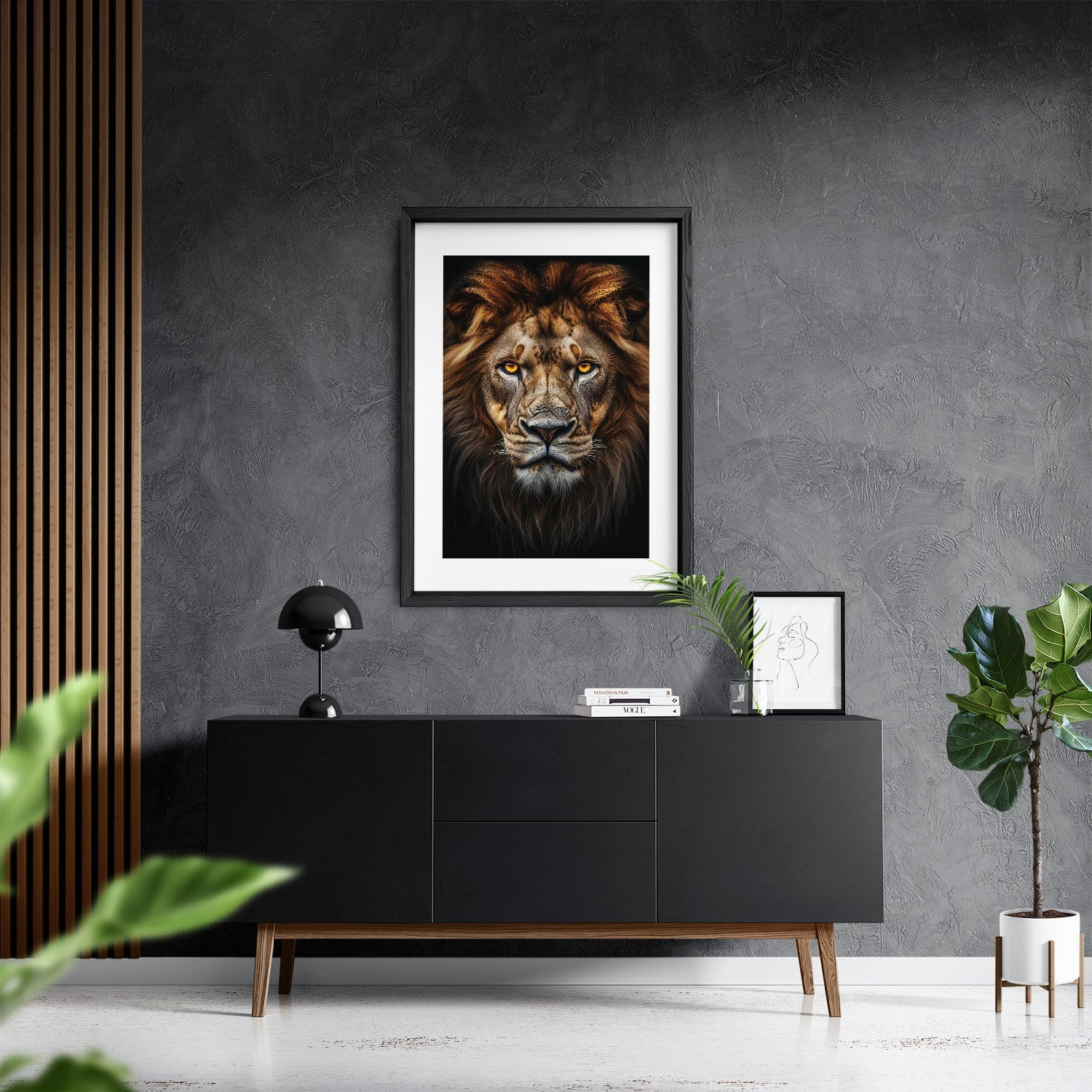 LION PORTRAIT*Papier*40x60*Papier*Kunstwerk*Masculina.nl
