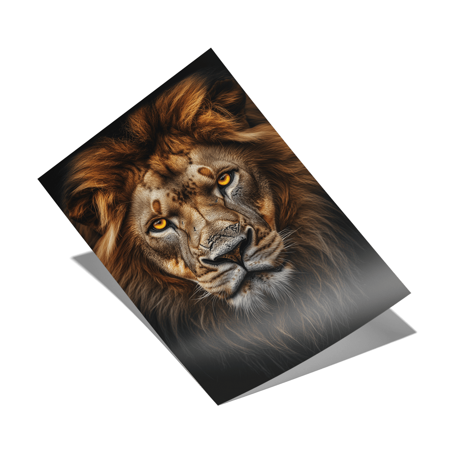 LION PORTRAIT*Papier*40x60*Papier*Kunstwerk*Masculina.nl